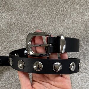 Madewell Leather Studded Belt Size XS